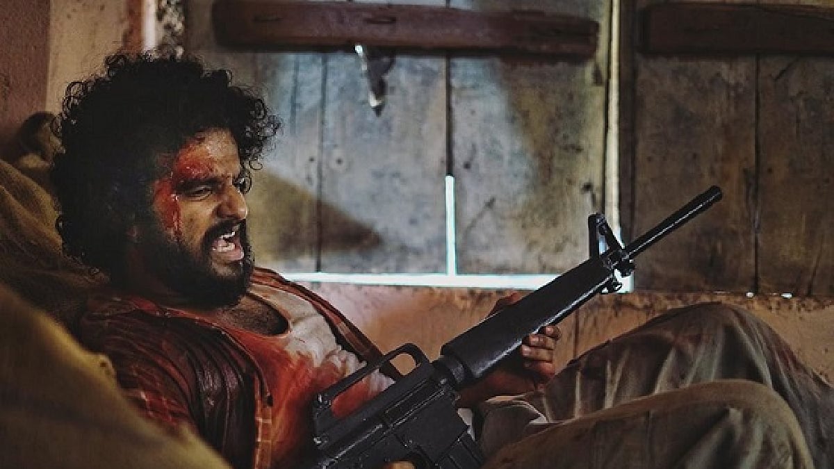 Neerav Madhav playing the role of a Muslim terrorist