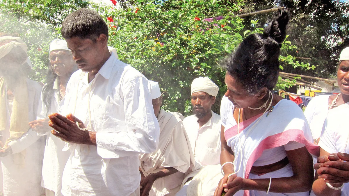 October 2 is one of the most important dates in the spiritual and religious life of these Oraon tribals in a corner of Jharkhand. (Photo by Sangeeta Dasgupta)