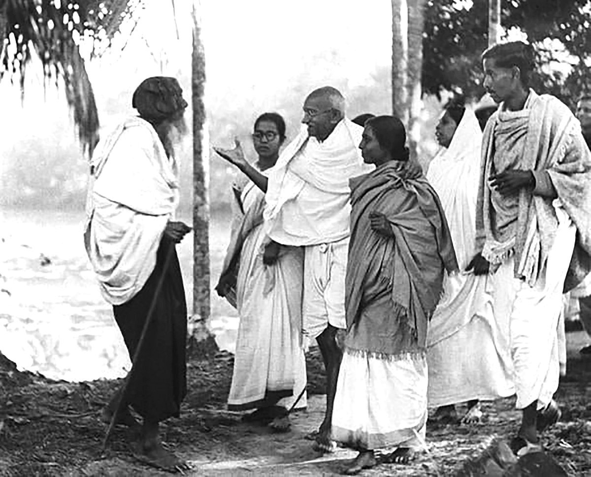 Mahatma’s ashes stolen, photo defaced in MP’s Rewa