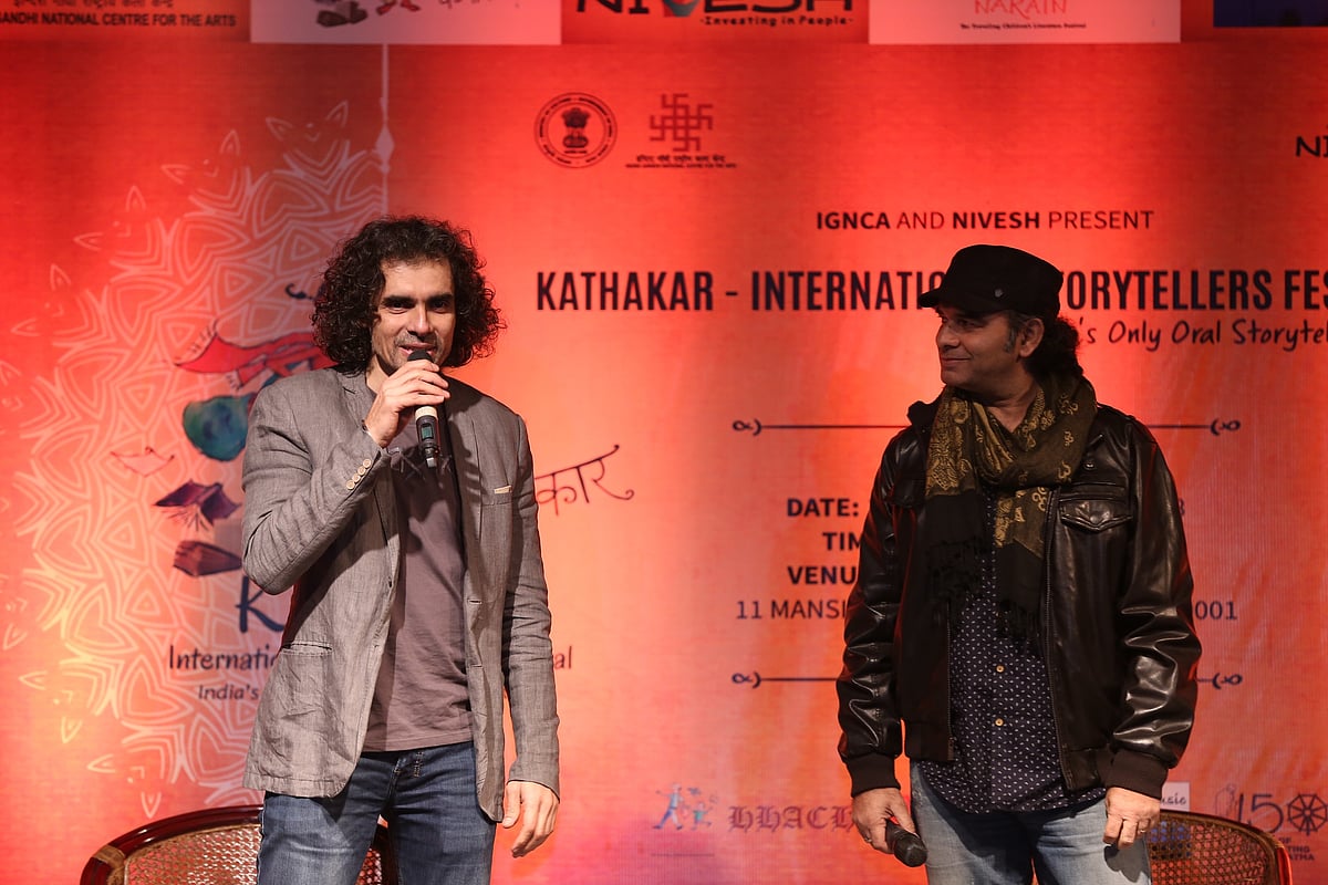 Filmmaker Intiaz Ali and singer Mohit Chauhan at Kathakar festival 2018