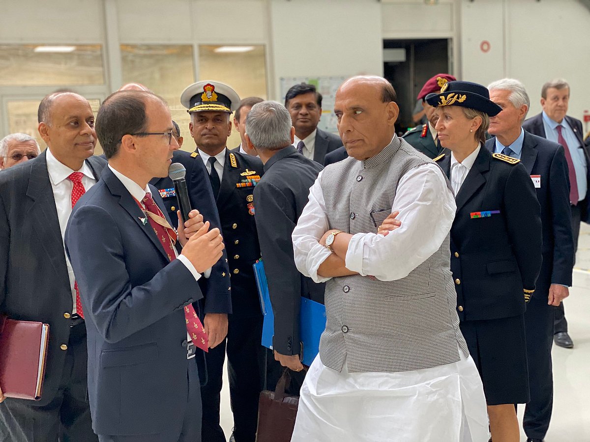 Lemons and ‘Om’ to ward off evil as Rajnath Singh takes delivery of Rafale jet