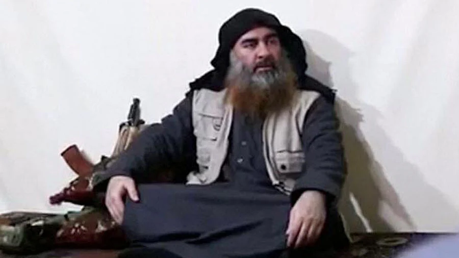 A file photo of Abu Bakr al-Baghdadi