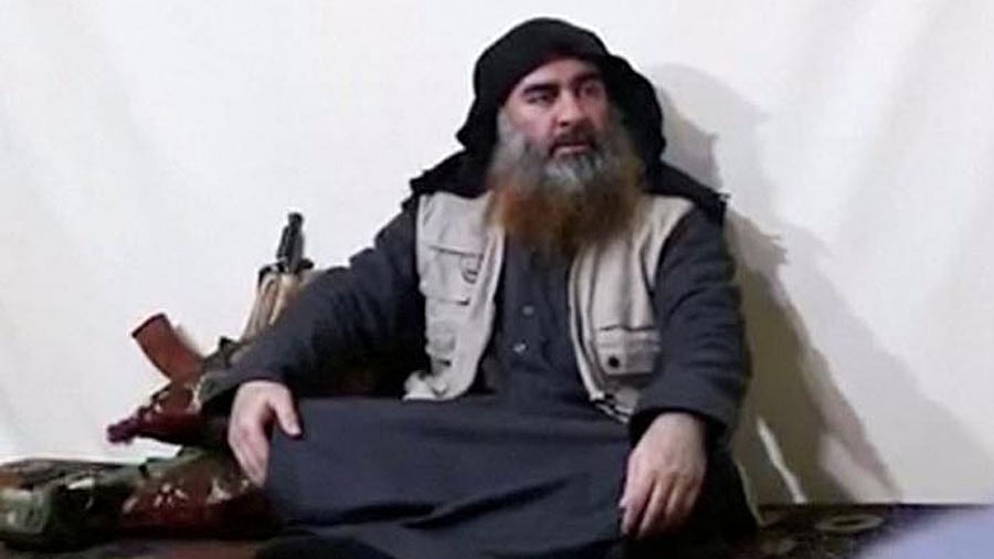 A file photo of Abu Bakr al-Baghdadi