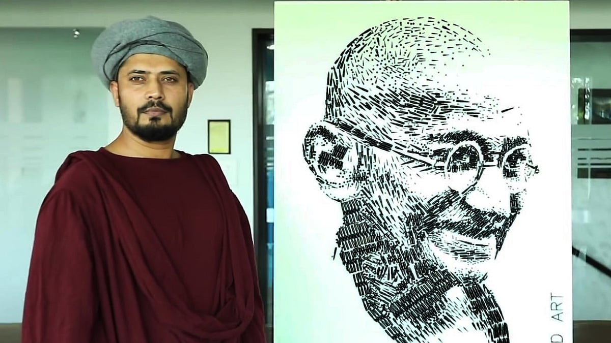 Artist, sculptor and inventor Wajid Khan