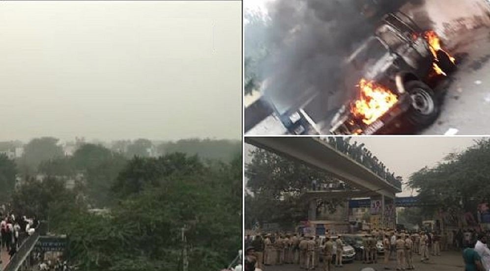 Clash between police, advocates at Tis Hazari Court, at least 10 cops injured