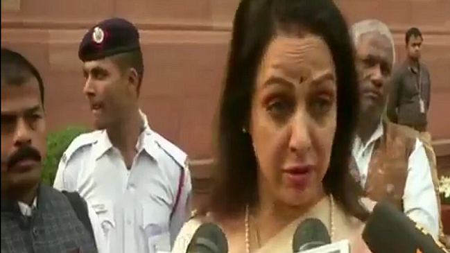 WATCH: BJP MP Hema Malini demands ‘fruit bearing trees’ for monkeys!