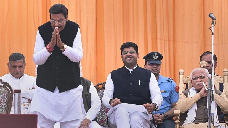 Haryana cabinet swearing-in ceremony (PTI photo)