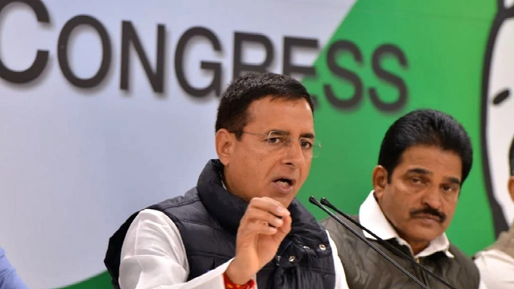 Congress leader Randeep Singh Surjewala and party General Secretary KC Venugopal