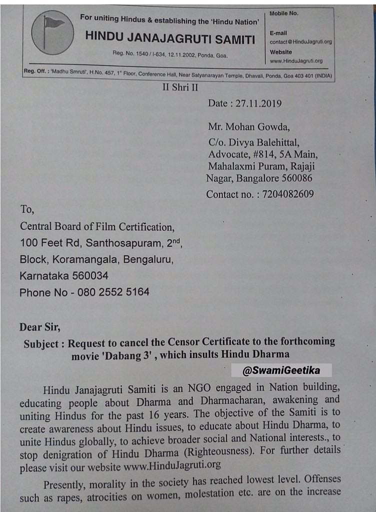 Right-wing NGO wants ‘Dabangg 3’ censor certificate cancelled, writes to CBFC  
