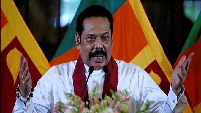 Sri Lankan Prime Minister Mahinda Rajapaksa (Photo courtesy: Twitter)