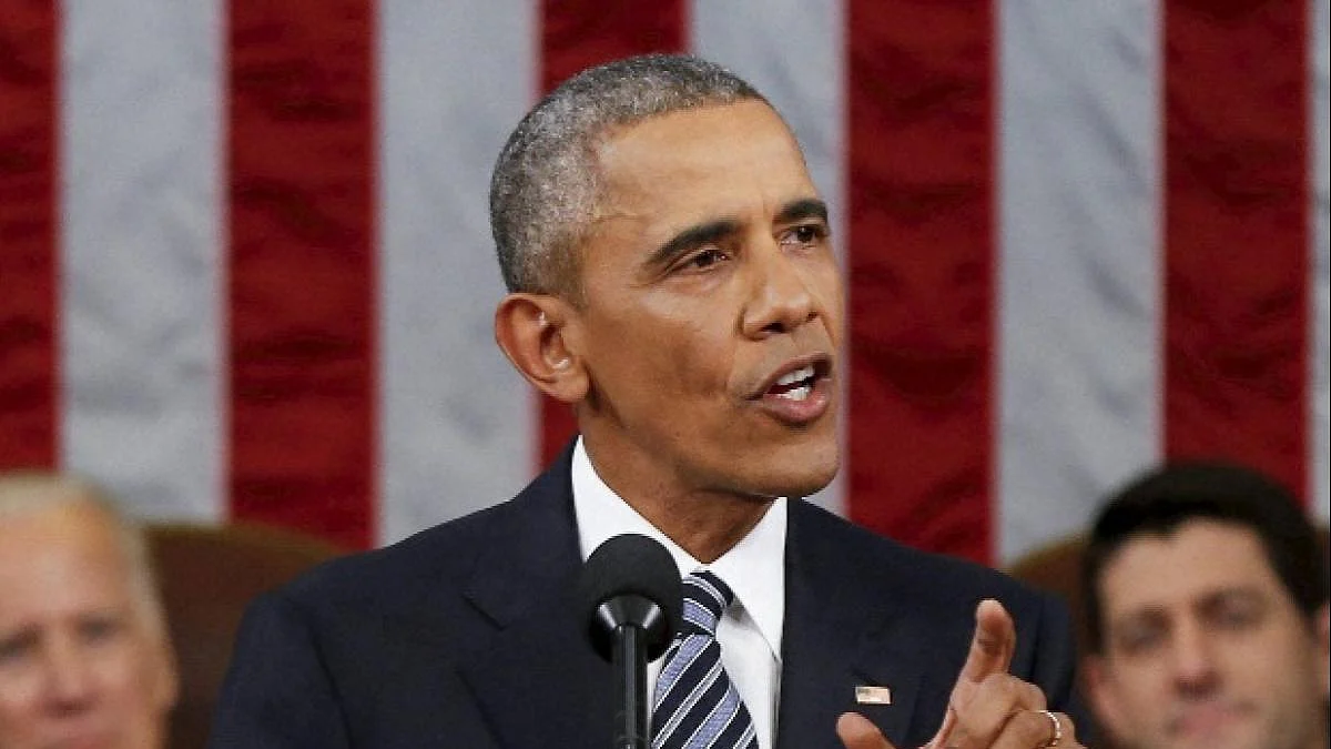 Former US president Barack Obama was in office from 2009 to 2017.