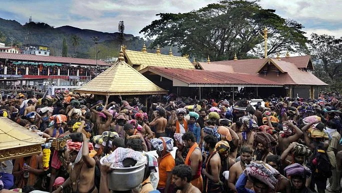 Sabarimala temple, Pathanamthitta, Kerala.