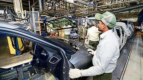 Representative image from an automobile factory 