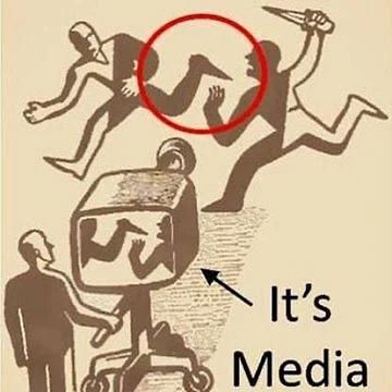 A graphic depicts how the dishonest media distorts the facts by picking selective picture. (Image courtesy: Social media)