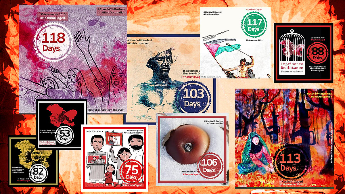 Meet the man behind evocative Kashmir posters chronicling protests against abrogation of Article 370