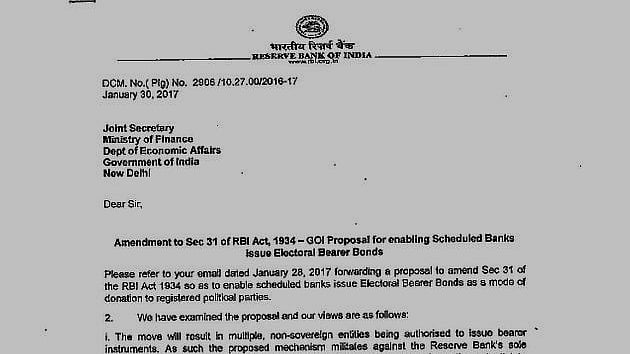 RBI has not ‘understood’ the scheme of Electoral Bonds, held Revenue Secretary Adhia