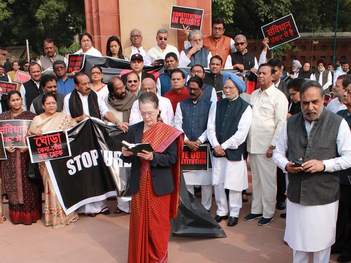 Congress, Opposition skip Constitution Day joint session