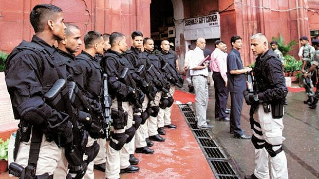 The Special Protection Group (SPG) commandos.