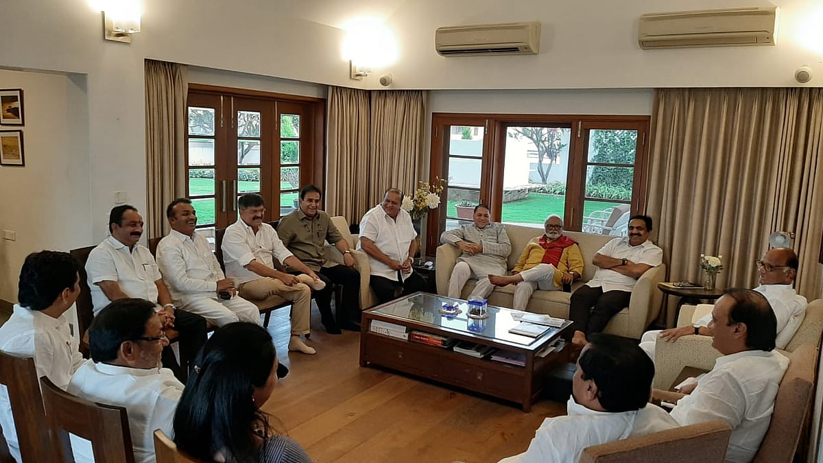The NCP core committee meeting was held at party chief Sharad Pawar’s residence in Pune on Sunday, Nov 17, 2019 (Photo courtesy: Social media)
