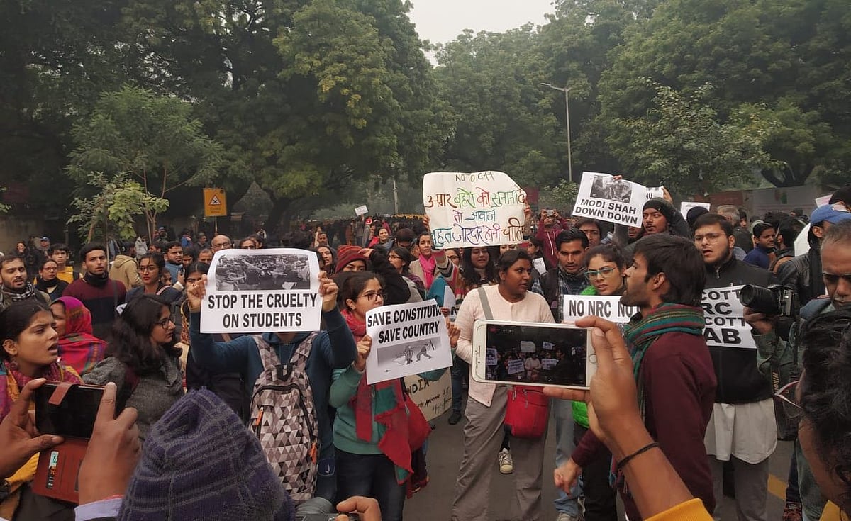 When Delhi got out to protest Citizenship Amendment Act in the middle of a working day