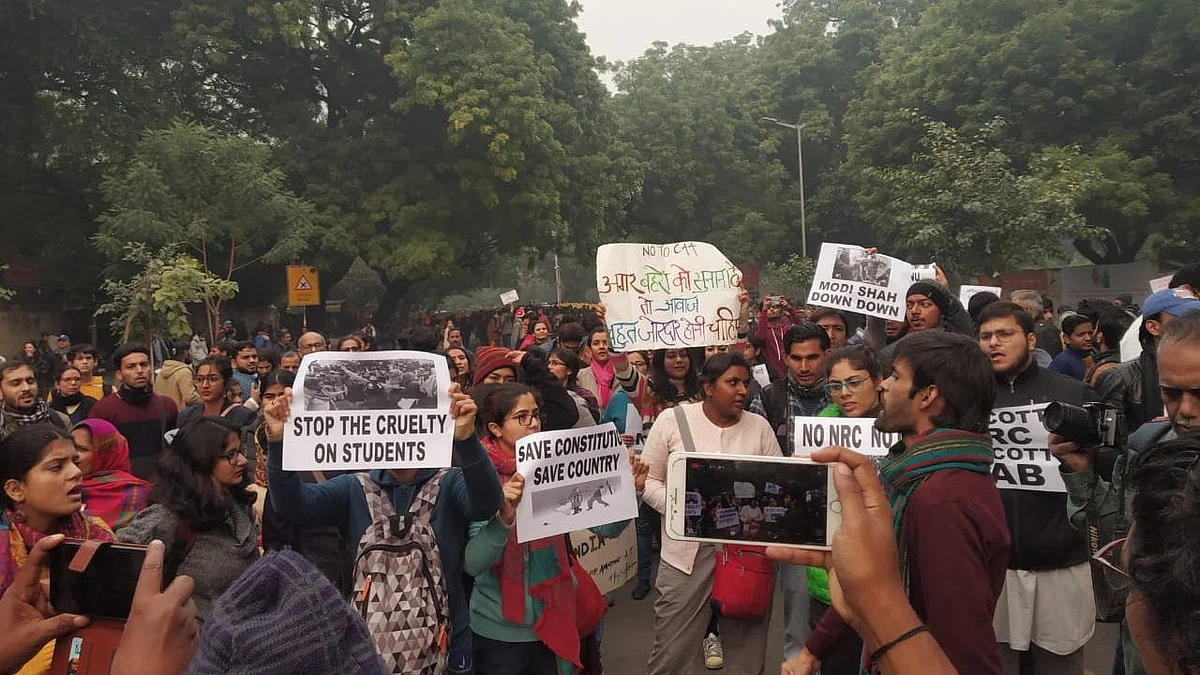When Delhi got out to protest Citizenship Amendment Act in the middle of a working day