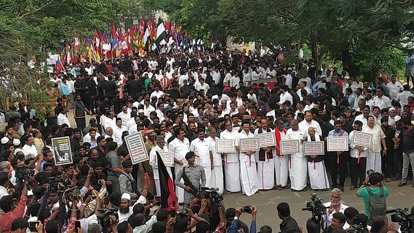 DMK, allies take out massive rally against CAA, warn of more protests