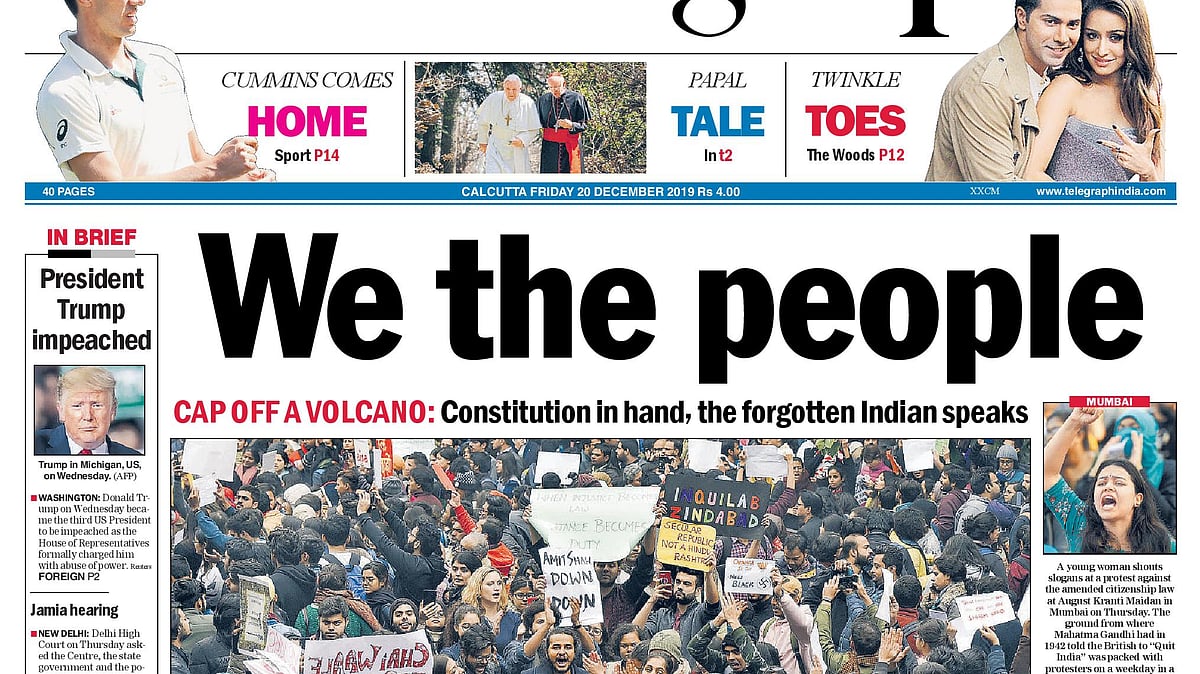 Front Pages This Morning - December 20, 2019  