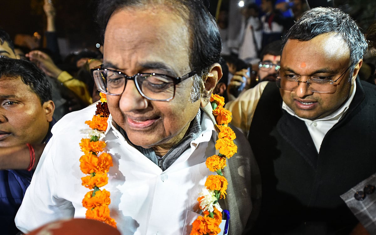 Happy to breathe air of freedom, says Chidambaram as he walks out of jail