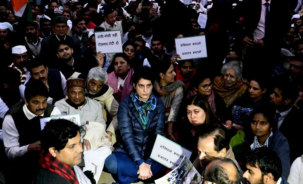 Police crackdown on Jamia students an attack on soul of nation, says Priyanka  after dharna at India Gate