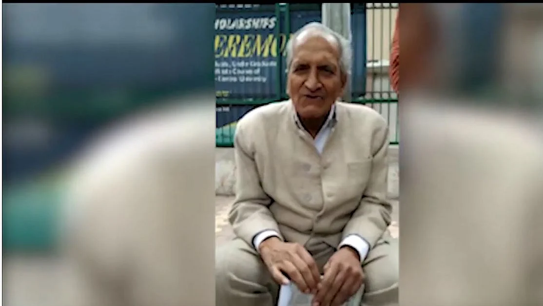 Retired Professor VK Tripathi