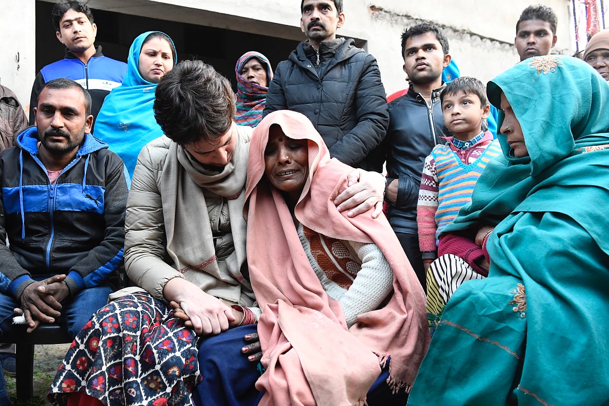 Priyanka Gandhi visits Bijnor, meets family of youth killed in anti-CAA violence
