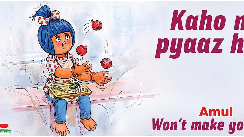 Skyrocketing Onion prices prompt Amul’s new ad campaign; Twitterati is amused  