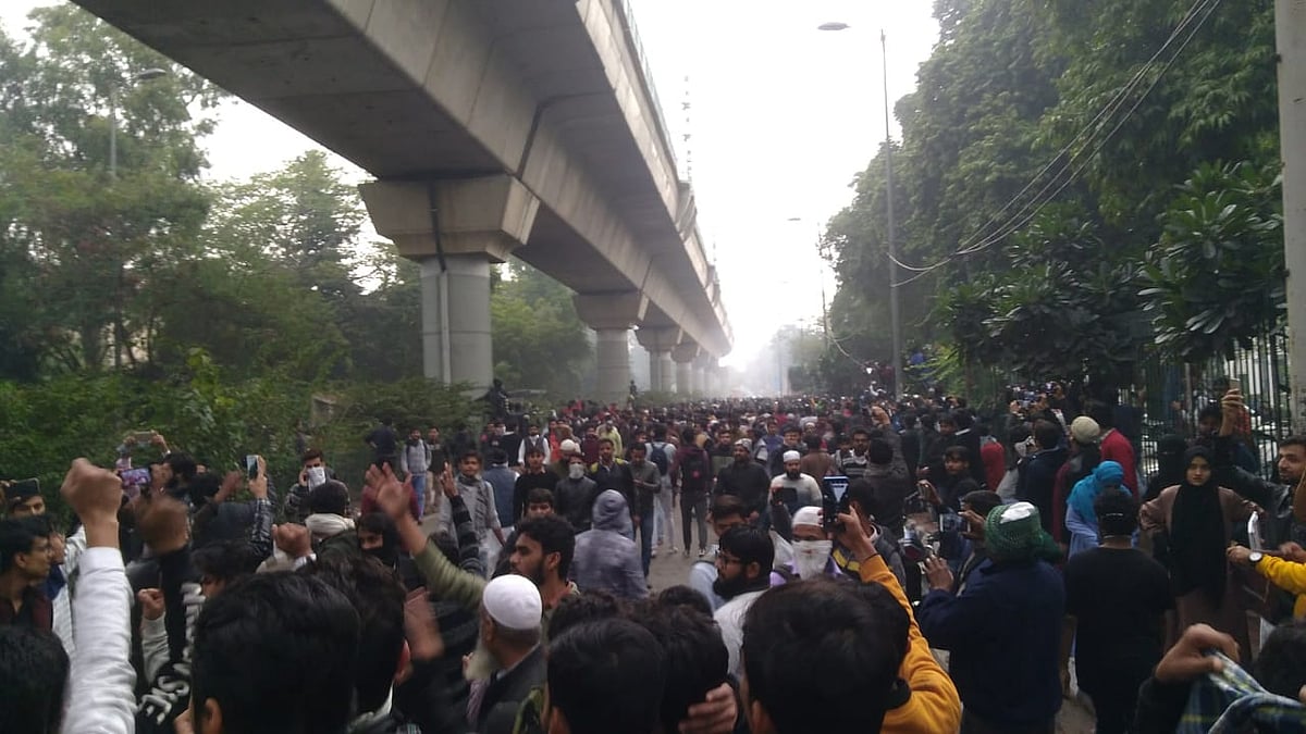 WATCH: Students of Jamia Millia Islamia University stage protest against Citizenship Amendment Act