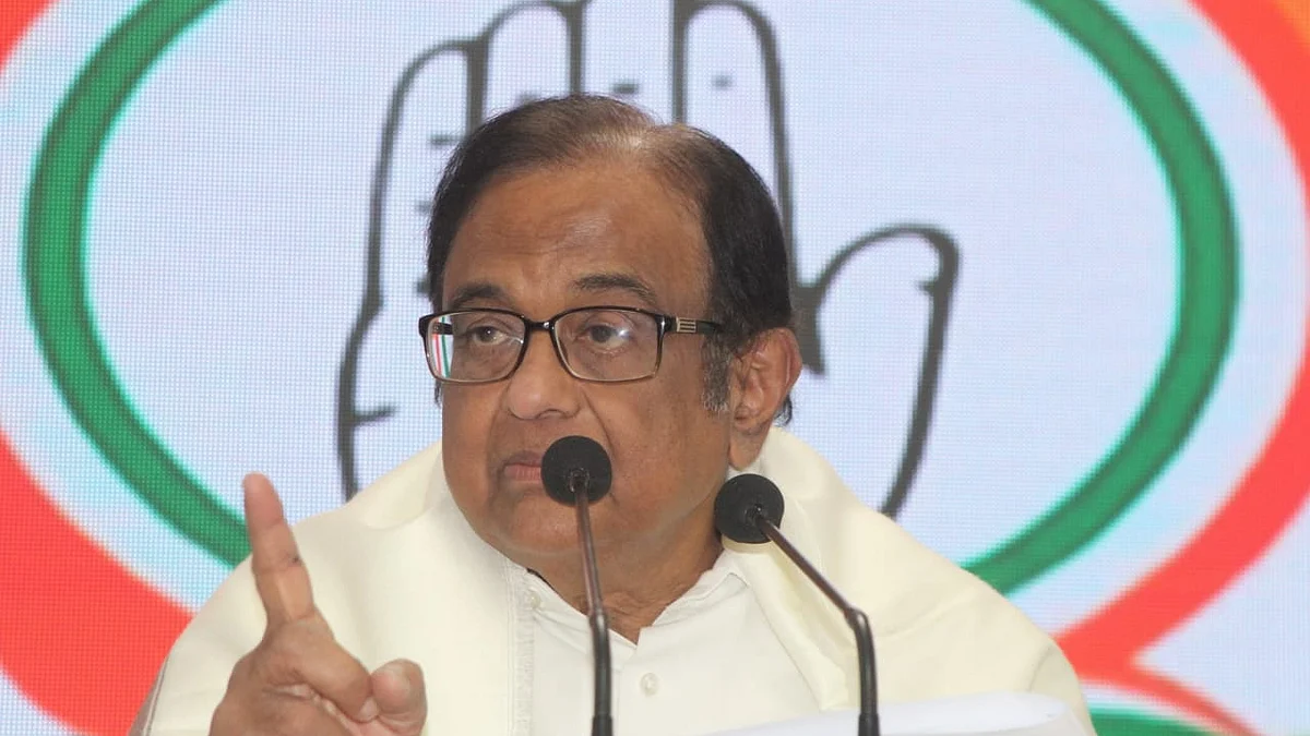 Senior Congress leader Chidambaram (NH Photo by Vipin)