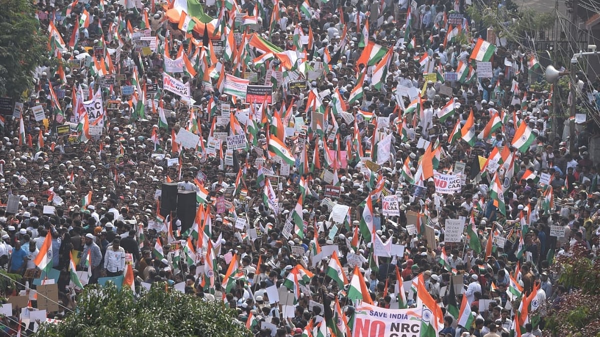 anti-CAA demonstration (Photo Courtesy: IANS)