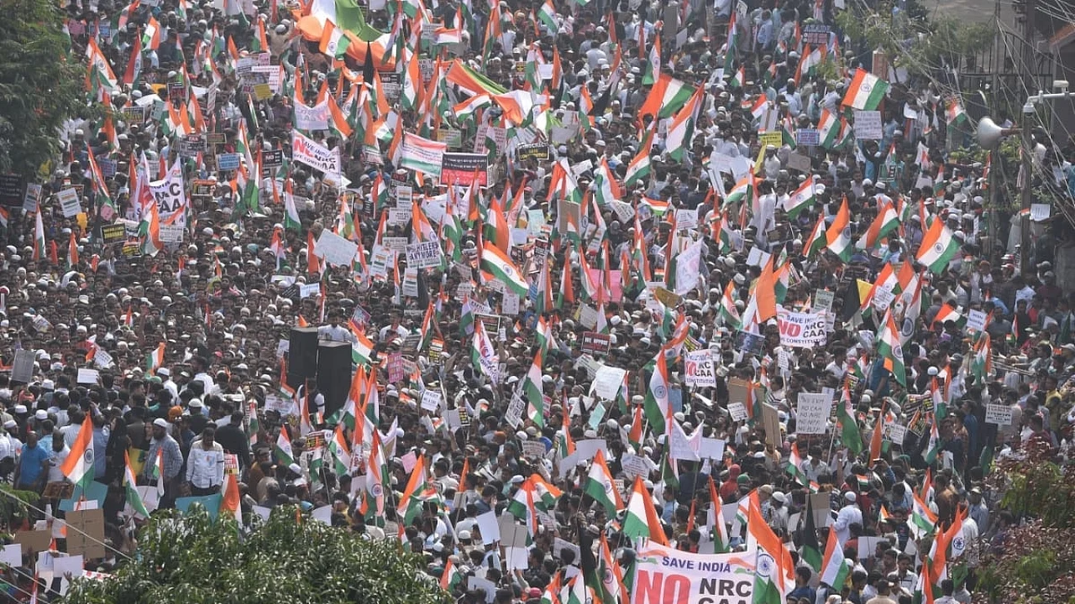 anti-CAA demonstration (Photo Courtesy: IANS)