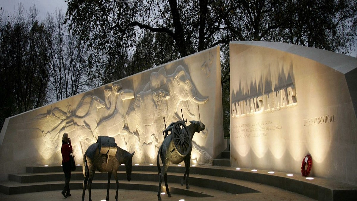 Animals’ war memorial in London (Photo courtesy- social media)