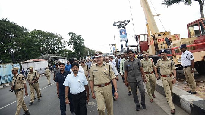 Hyderabad police (photo courtesy: IANS)