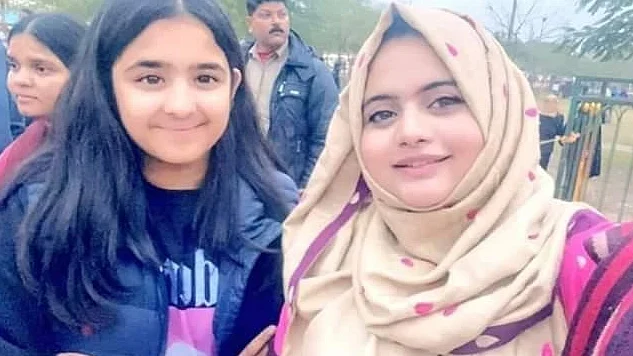 Tina Yadav (left) daughter of Akhilesh Yadav in anti-CAA protest (Photo Courtesy: IANS)