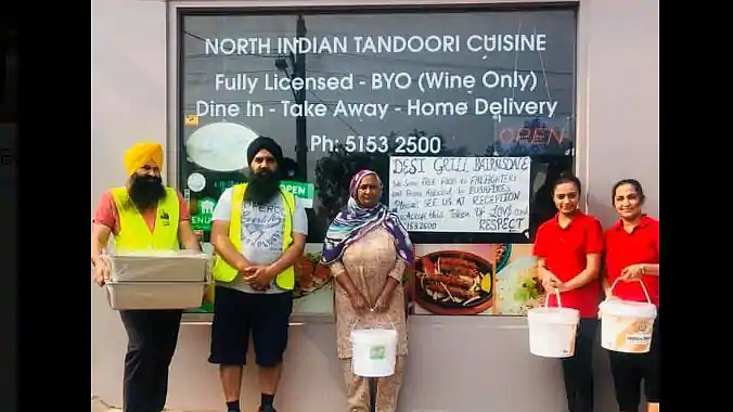 Indian eatery provides free meals to Aus bushfire victims