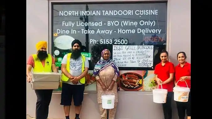 Indian eatery provides free meals to Aus bushfire victims