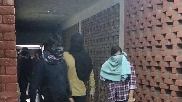 Masked goons on a rampage inside JNU campus.