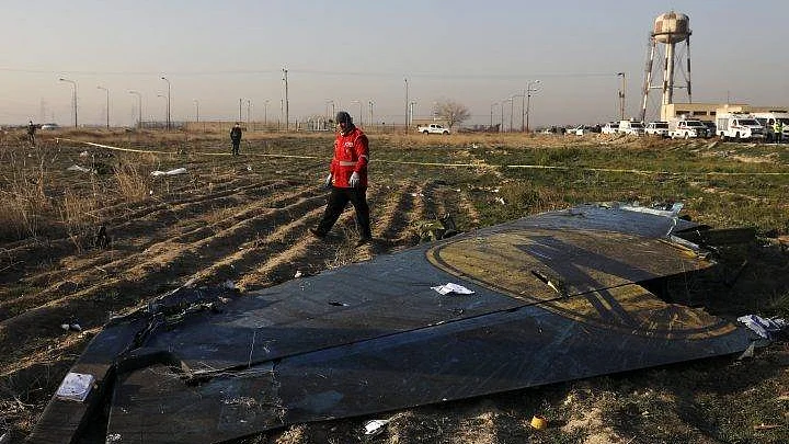 Wreckage of the plane (Social media)