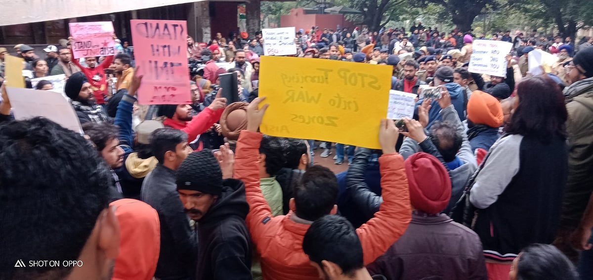 Heat of JNU violence felt in Panjab University, Haryana Assembly Speaker heckled