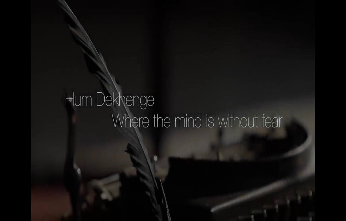 WATCH: Faiz’s ‘Hum Dekhenge’ fused with Tagore’s  ‘Where the Mind is Without Fear’