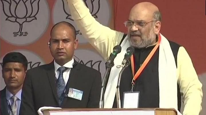Amit Shah in Lucknow (Photo Courtesy: ANI)
