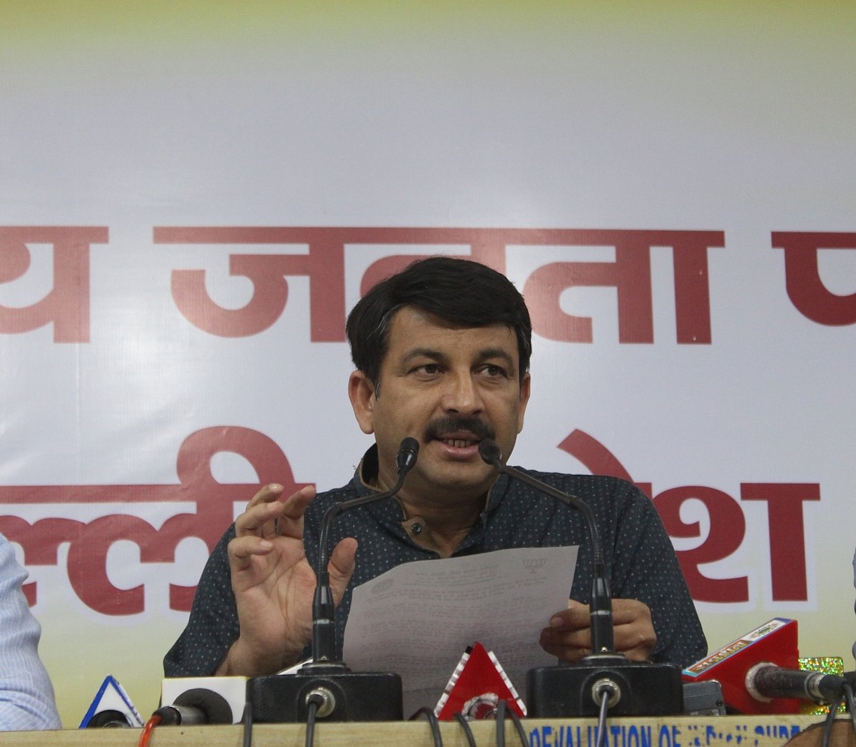 Delhi BJP chief vows to quit politics if he fails to deliver benefits five times more than Kejriwal govt 