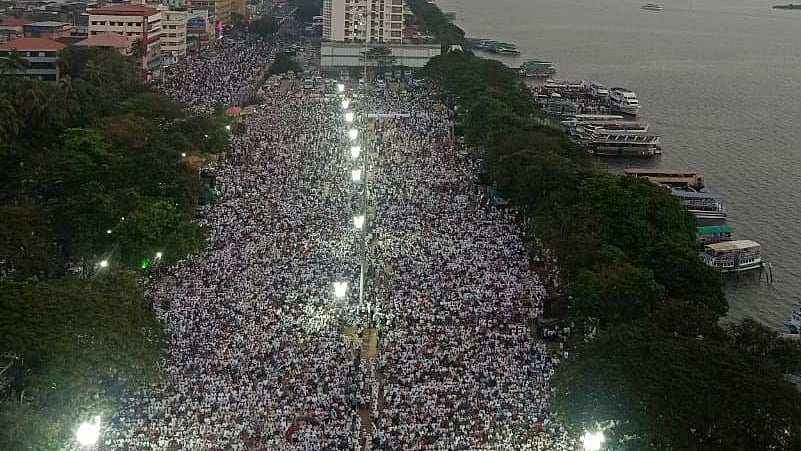 The rally in Kochi, Kerala on Jan 1, 2020. (Photo courtesy: Social media)