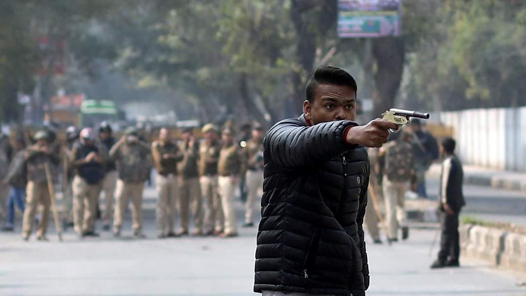WATCH: Man fires at protesters in Jamia area of Delhi,  shouts ‘who wants Azadi’, one injured