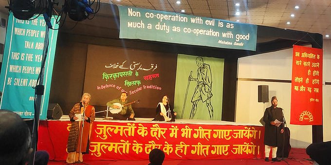 With poems and songs, activists in Delhi lend support to anti-CAA protests 